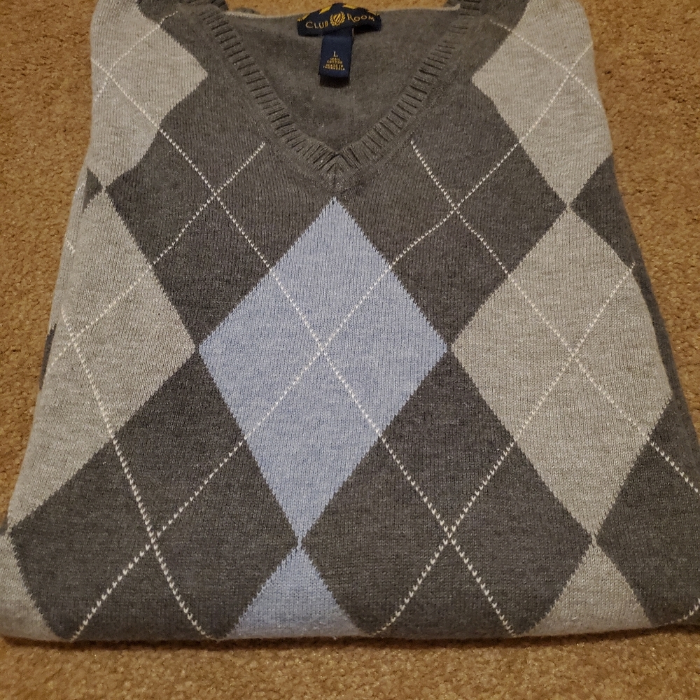 Men's argyle sweater vest